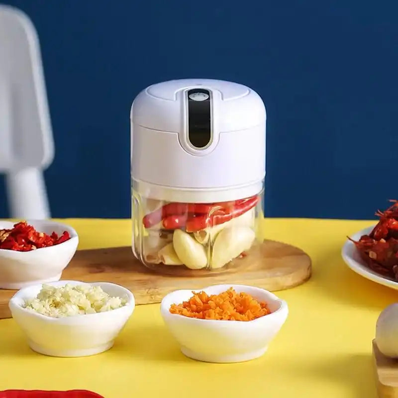 Mini Processador de Alimentos Elétrico Sem Fio BIVOLT